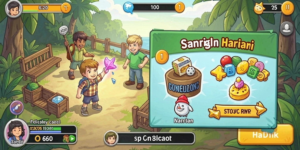 monte77 - Tampilan menu yang mudah dinavigasi dan user-friendly.